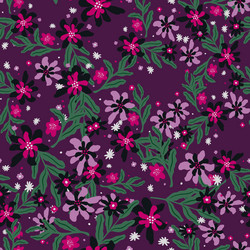 Abstract random botanic seamless pattern vector