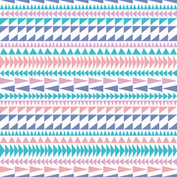 Colourful playful triangular stripe repeat pattern vector