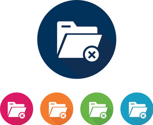 folder document icon set flat design vector image