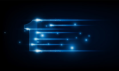 high speed concept number one in the form vector image