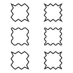 irregular square shapes geometric abstract vector image