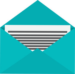 Isolated envelope mail design vector