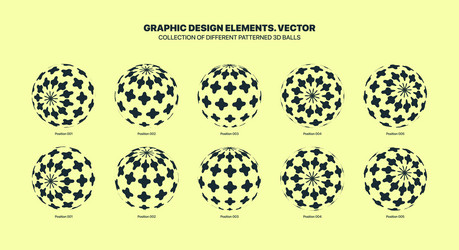 assorted various halftone cross patterned 3d vector image