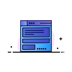 file browser computing code business flat line vector image