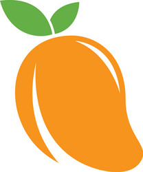 Mango in flat style Royalty Free Vector Image - VectorStock