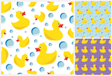 Rubber Duck Pattern vector image
