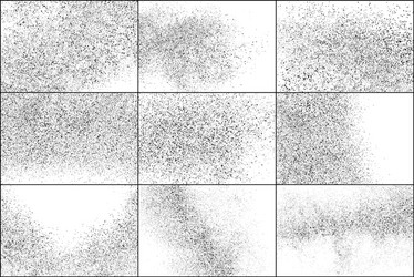 dark rough noise particles set elements vector image