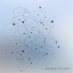 science network pattern connecting lines and dots vector image