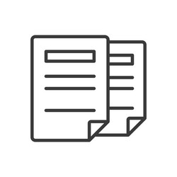 two files in line design documents data vector image
