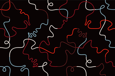 abstract linear pattern made with seamless thin vector image