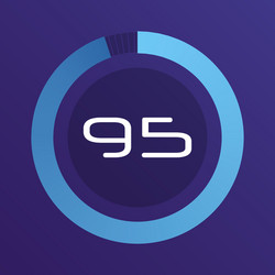 circular interval timer vector image