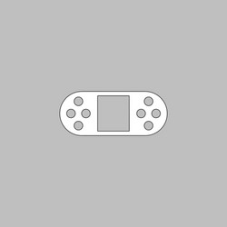 game console computer symbol vector image