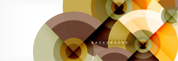 geometric circle abstract background creative vector image