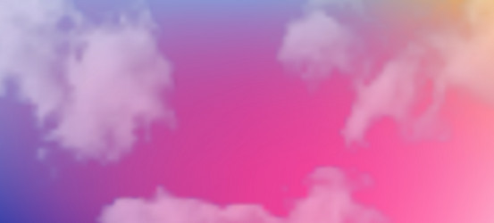 modern colorful gradient background with clouds vector image