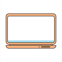 Modern Computer Device Icon vector image