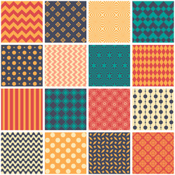seamless pattern in style of patchwork vector image