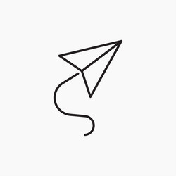 send message icon simple vector image