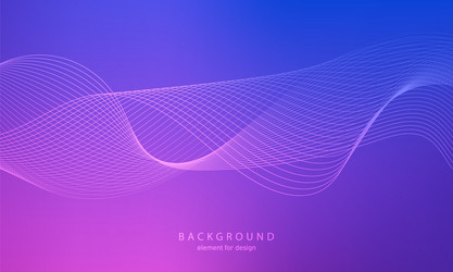 abstract gradient background wave element vector image
