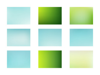 abstract green blurred gradient mesh background vector image