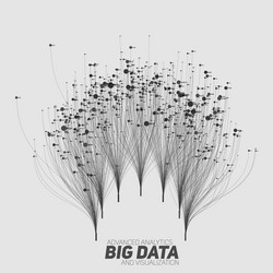 big data visualization futuristic vector image