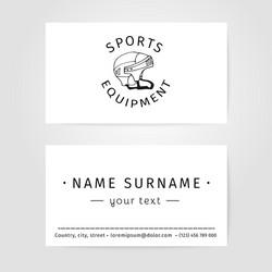 Business cards design for trainers vector