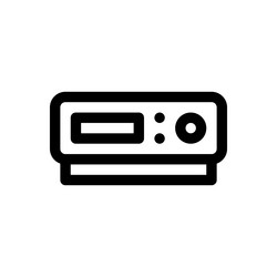 cd player icon thin linear style design isolated vector image