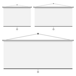 Empty projection screen vector