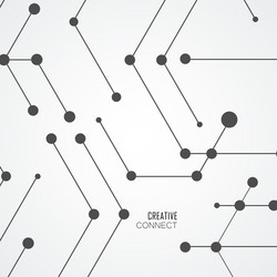 hexagonal structure molecule design vector image