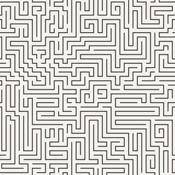 Seamless pattern in the form of a labyrinth vector