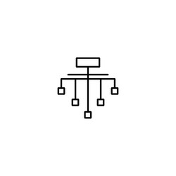 Structural Icon - Network Diagram vector image