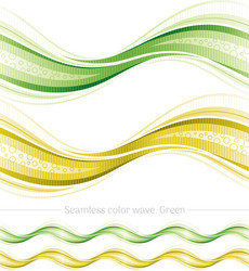 Abstract seamless wave pattern on white background vector