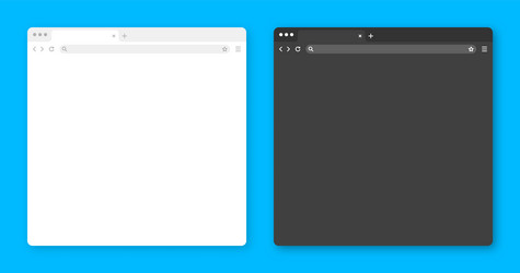 blank web browser window with tab toolbar vector image
