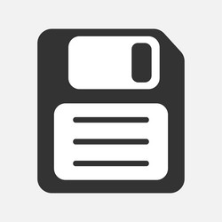 floppy disk drive icon save isolated flat vector