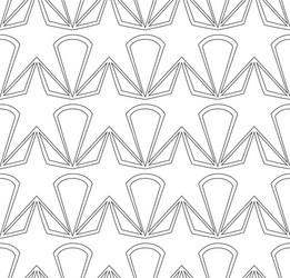 Seamless pattern in a linear style from vector