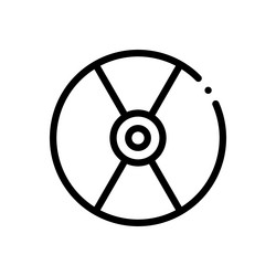 cd icon thin linear style design isolated vector image