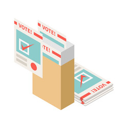 election isometric icon vector