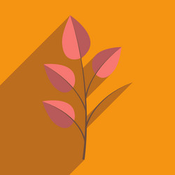flat with shadow icon and mobile application vector image