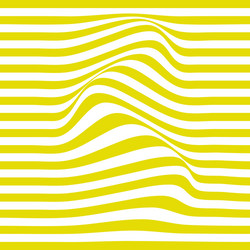 flowing wavy yellow lines pattern with vector