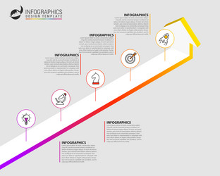 Infographic design template business concept Vector Image