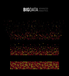 big data abstract visualization lines vector image
