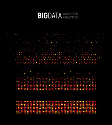 big data abstract visualization lines vector