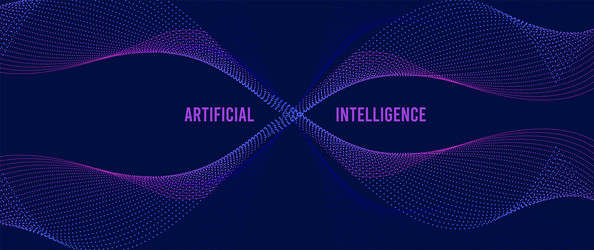 conceptual technology of artificial intelligence vector image