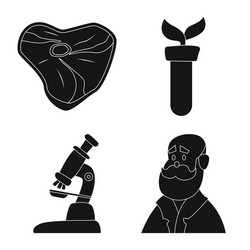 isolated object of and sign collection vector image