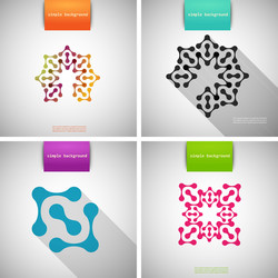 Tech & Molecular Patterns vector image