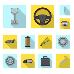 design of auto and part symbol set vector image