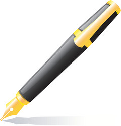 Blue pen Royalty Free Vector Image - VectorStock