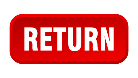 return button square 3d push vector image