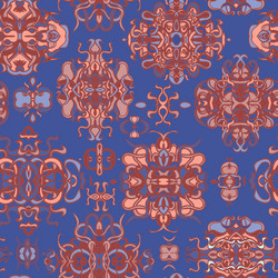 seamless pattern with colorful abstract shape vector image