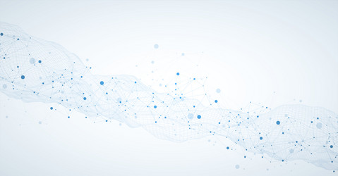 template for science and technology presentation vector image