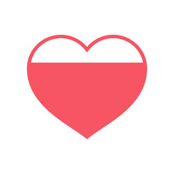 design for love rating feedback with heart vector image